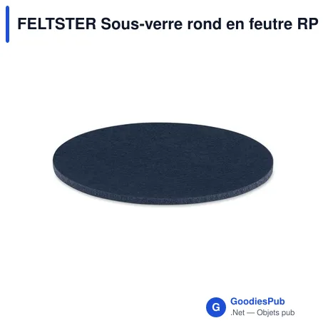FELTSTER Sous-verre rond en feutre RPET