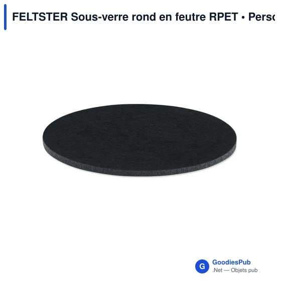 FELTSTER Sous-verre rond en feutre RPET - Image 11