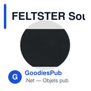 FELTSTER Sous-verre rond en feutre RPET - Miniature 12