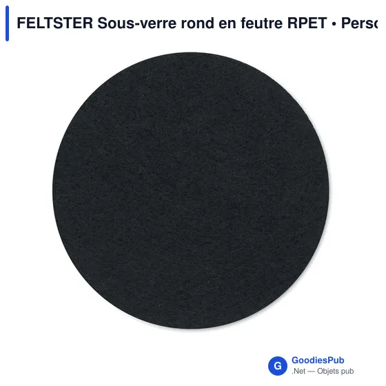 FELTSTER Sous-verre rond en feutre RPET - Image 12