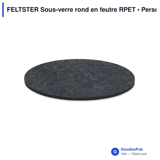 FELTSTER Sous-verre rond en feutre RPET - Image 8