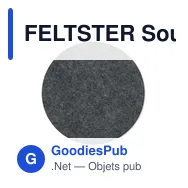 FELTSTER Sous-verre rond en feutre RPET - Miniature 9