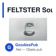FELTSTER Sous-verre rond en feutre RPET - Miniature 10