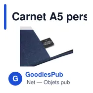 Carnet A5 personnalisable Felty GRS RPET avec logo - Miniature 4