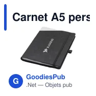 Carnet A5 personnalisable Felty GRS RPET avec logo - Miniature 8