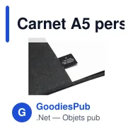 Carnet A5 personnalisable Felty GRS RPET avec logo - Miniature 10