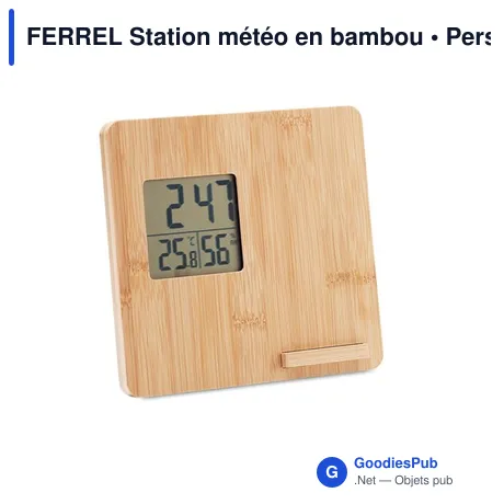 FERREL Station météo en bambou