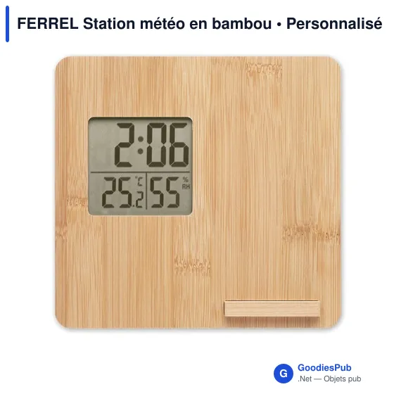 FERREL Station météo en bambou - Image 2