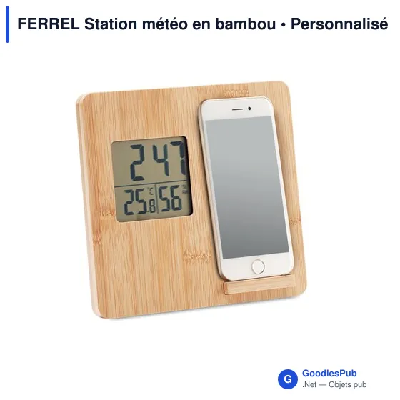 FERREL Station météo en bambou - Image 3