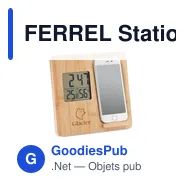 FERREL Station météo en bambou - Miniature 5