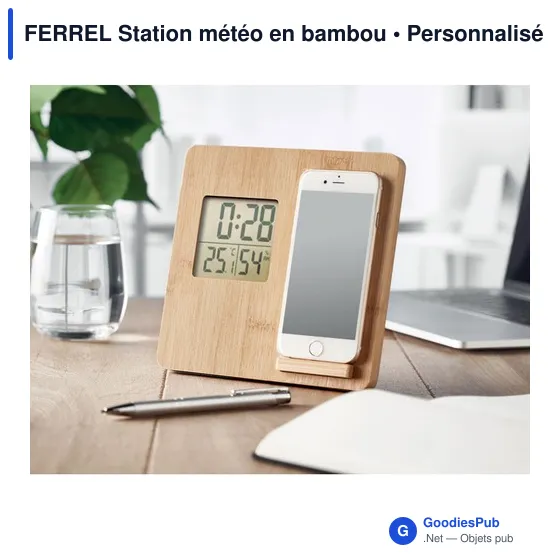 FERREL Station météo en bambou - Image 6