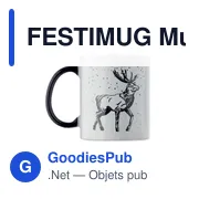 Mug en céramique personnalisable FESTIMUG avec logo - 300ml - Miniature 3