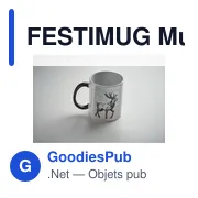 Mug en céramique personnalisable FESTIMUG avec logo - 300ml - Miniature 4