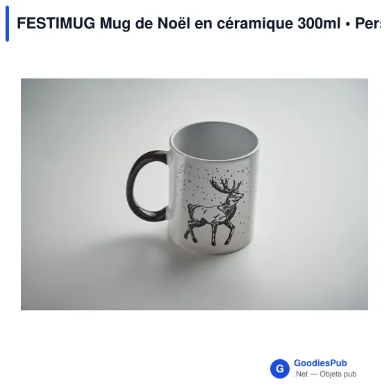 Mug en céramique personnalisable FESTIMUG avec logo - 300ml - Image 4