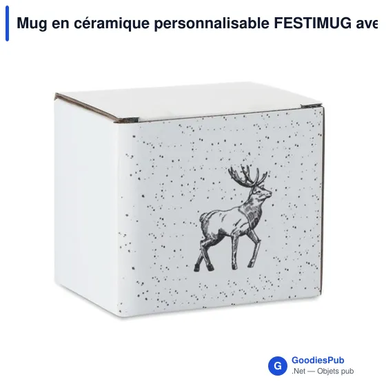 Mug en céramique personnalisable FESTIMUG avec logo - 300ml - Image 5