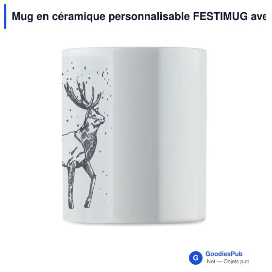 Mug en céramique personnalisable FESTIMUG avec logo - 300ml - Image 6