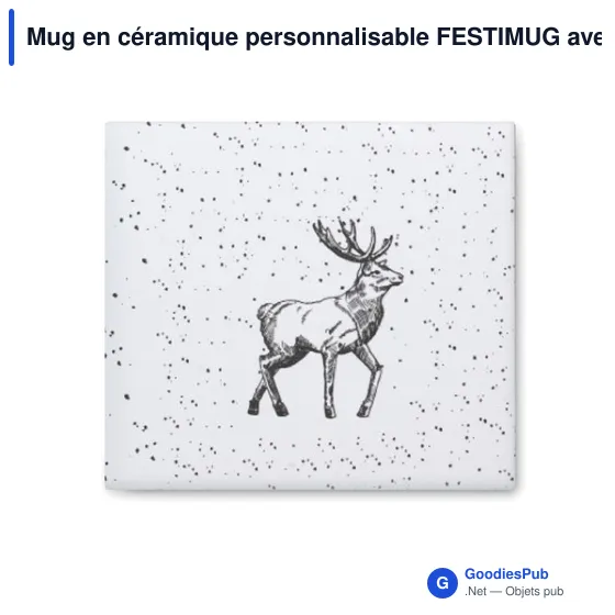 Mug en céramique personnalisable FESTIMUG avec logo - 300ml - Image 7