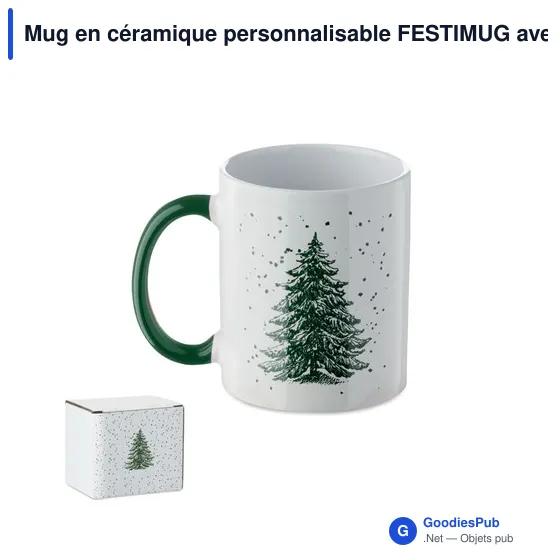 Mug en céramique personnalisable FESTIMUG avec logo - 300ml - Image 10