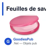 Feuilles de savon personnalisables en coloris givrés avec logo - Veila - Miniature 2