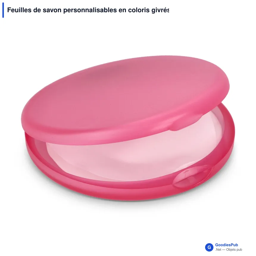 Feuilles de savon personnalisables en coloris givrés avec logo - Veila - Image 2