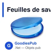 Feuilles de savon personnalisables en coloris givrés avec logo - Veila - Miniature 3