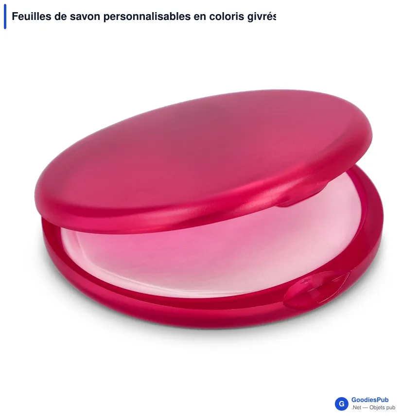 Feuilles de savon personnalisables en coloris givrés avec logo - Veila - Image 6