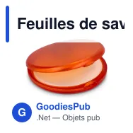 Feuilles de savon personnalisables en coloris givrés avec logo - Veila - Miniature 7