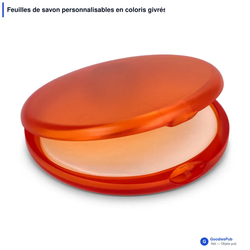 Feuilles de savon personnalisables en coloris givrés avec logo - Veila - Image 7