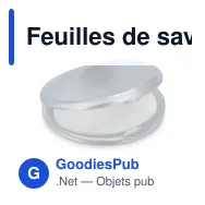 Feuilles de savon personnalisables en coloris givrés avec logo - Veila - Miniature 8