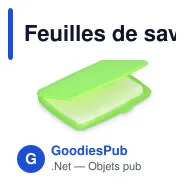 Feuilles de savon personnalisables format compact avec logo - Washé - Miniature 2