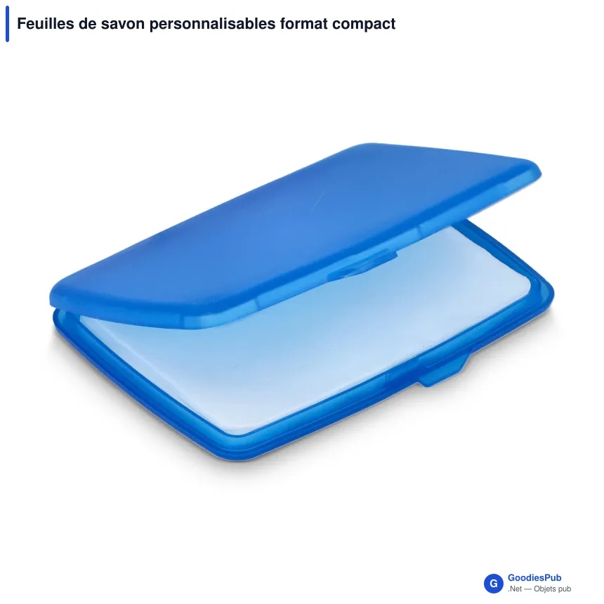 Feuilles de savon personnalisables format compact avec logo - Washé - Image 5