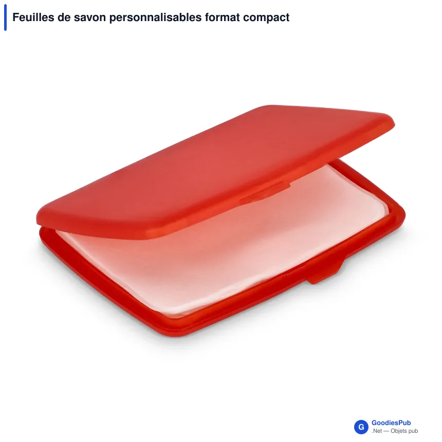 Feuilles de savon personnalisables format compact avec logo - Washé - Image 6