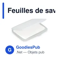 Feuilles de savon personnalisables format compact avec logo - Washé - Miniature 7