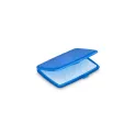 Variante Bleu foncé givré - Feuilles de savon personnalisables format compact avec logo - Washé