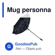 Mug personnalisé avec logo entreprise argenté - Miniature 1