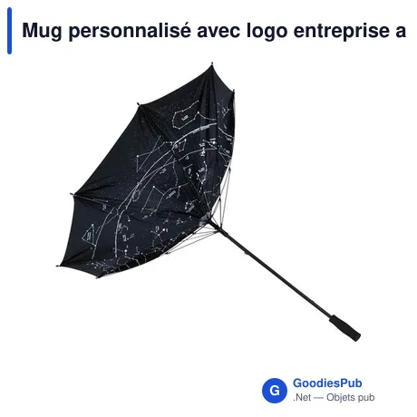 Mug personnalisé avec logo entreprise argenté