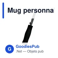 Mug personnalisé avec logo entreprise argenté - Miniature 3