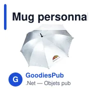 Mug personnalisé avec logo entreprise argenté - Miniature 4