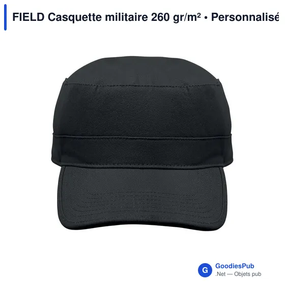 Casquette militaire personnalisable en coton avec logo - FIELD - Image 2
