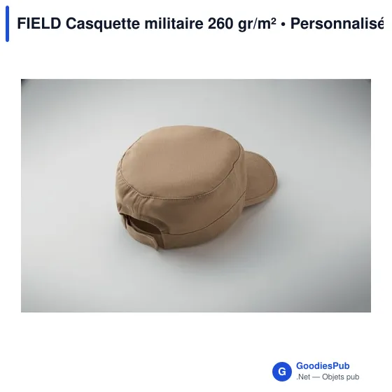 Casquette militaire personnalisable en coton avec logo - FIELD - Image 11