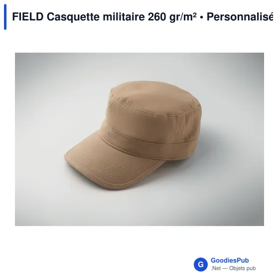 Casquette militaire personnalisable en coton avec logo - FIELD - Image 12