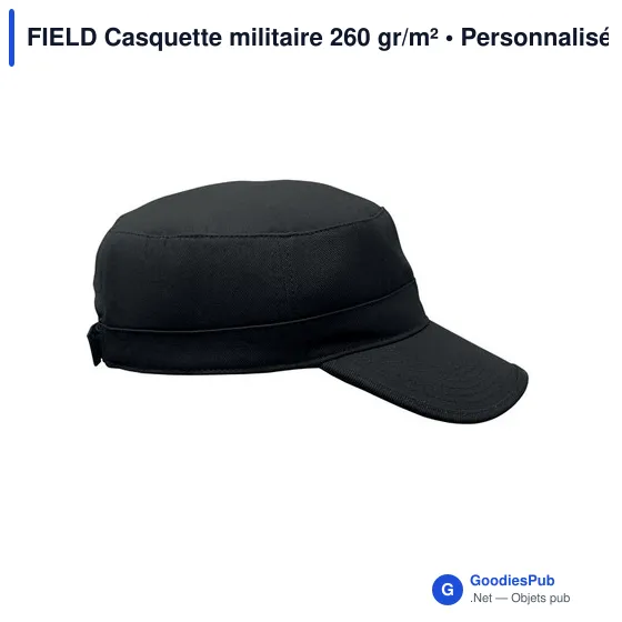 Casquette militaire personnalisable en coton avec logo - FIELD - Image 4