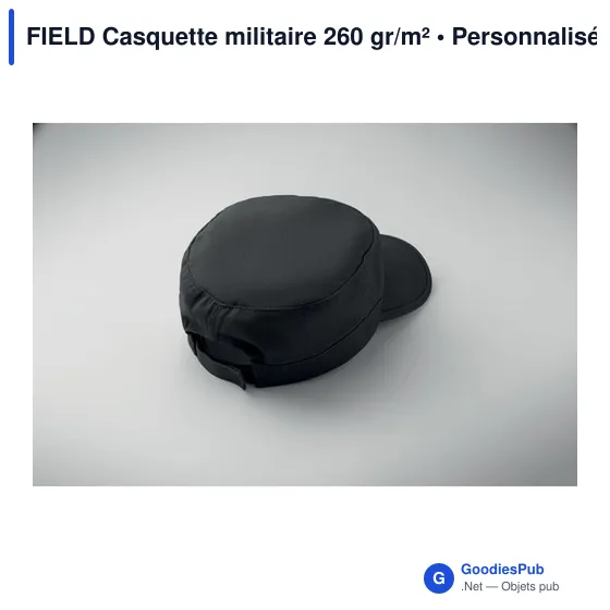 Casquette militaire personnalisable en coton avec logo - FIELD - Image 5