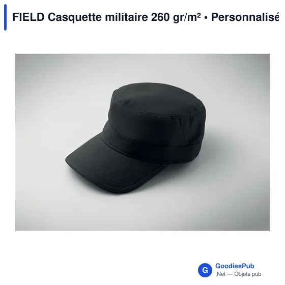 Casquette militaire personnalisable en coton avec logo - FIELD - Image 6