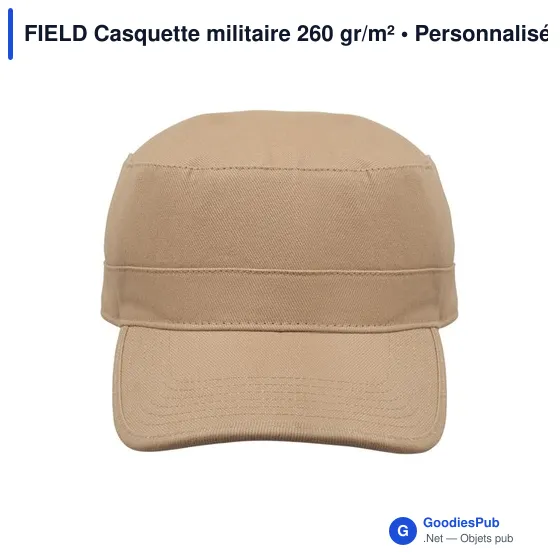 Casquette militaire personnalisable en coton avec logo - FIELD - Image 8