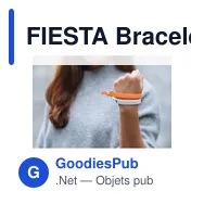 FIESTA Bracelet en polyester RPET - Miniature 3