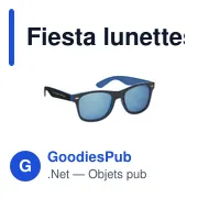 Lunettes de soleil personnalisables avec logo - Fiesta - Miniature 3