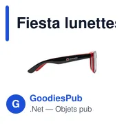Lunettes de soleil personnalisables avec logo - Fiesta - Miniature 4