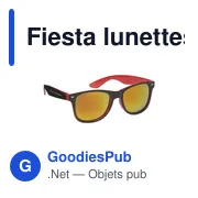 Lunettes de soleil personnalisables avec logo - Fiesta - Miniature 6
