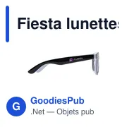 Lunettes de soleil personnalisables avec logo - Fiesta - Miniature 7